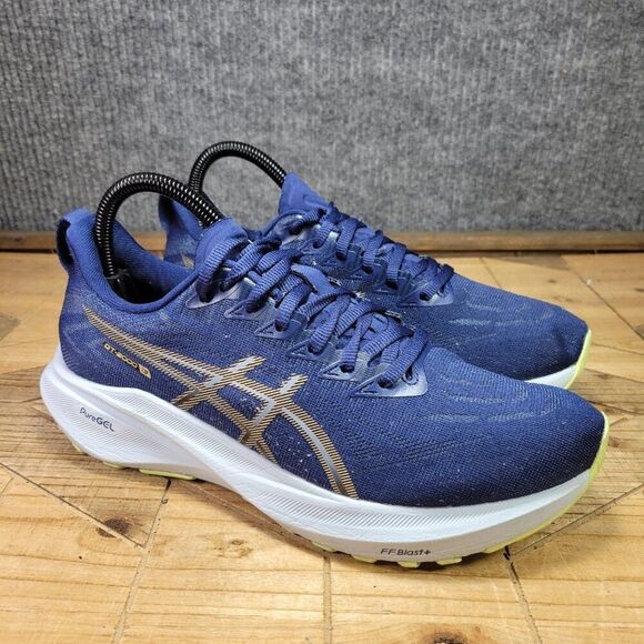 AsicsβGT-2000 13 Shoes Womens 7.5 Blue Expanse Champagne Daily Road Jogging - Picture 1 of 13